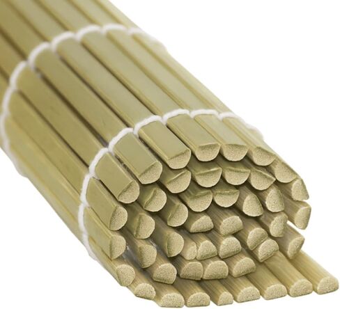 JapanBargain, 2-Pack Bamboo Sushi Rolling Mats, Square Traditional Makisu Rollers for Sushi Making, Natural Chemical-Free Bamboo, Durable and Reusable, 9.5" x 9.5" in Kuwait