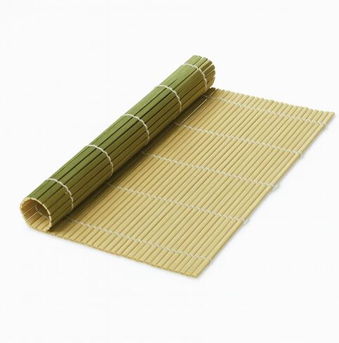 JapanBargain, 2-Pack Bamboo Sushi Rolling Mats, Square Traditional Makisu Rollers for Sushi Making, Natural Chemical-Free Bamboo, Durable and Reusable, 9.5" x 9.5" in Kuwait
