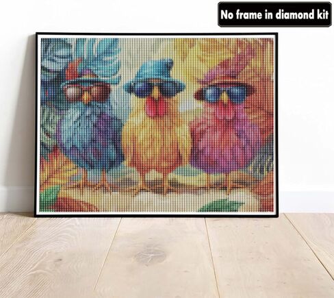 VAIIEYO 5D DIY Diamond Art Kits for Adults Rooster, Diamond Painting Animal, Paint by Number Full Drill Round Rhinestone Craft Canvas for Home Wall Decor Gift 12x16 inch-2 in Kuwait