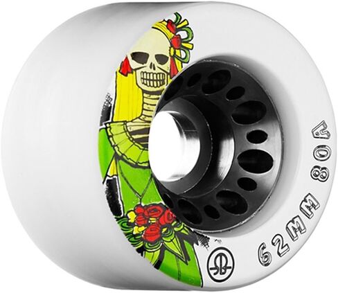 Rollerbones Day of The Dead 92A Speed/Derby Wheels with a Nylon Core (Set of 4) in Kuwait