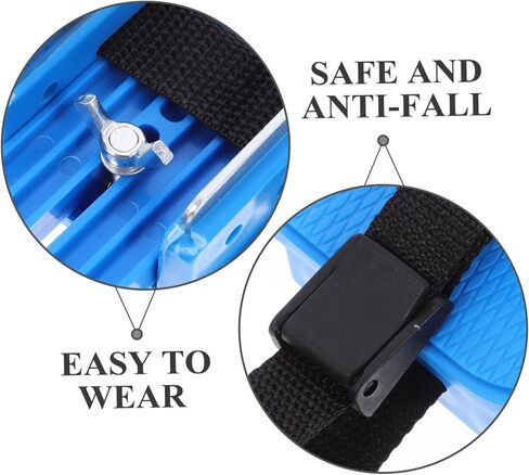 DECHOUS Kids Adjustable Ice Skates with Straps 2-Piece Protective Covers for Toddlers Safe Outdoor Skating Support Adjustable Size for Growing Feet for Beginners in Saudi Arabia