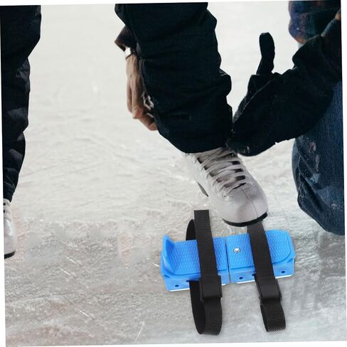 DECHOUS Kids Adjustable Ice Skates with Straps 2-Piece Protective Covers for Toddlers Safe Outdoor Skating Support Adjustable Size for Growing Feet for Beginners in Saudi Arabia