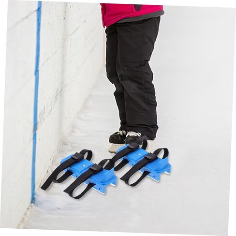 DECHOUS Kids Adjustable Ice Skates with Straps 2-Piece Protective Covers for Toddlers Safe Outdoor Skating Support Adjustable Size for Growing Feet for Beginners in Saudi Arabia