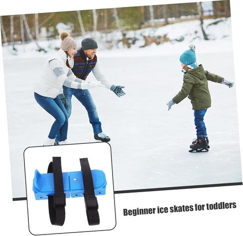 1Pair Ice Skates with Fixing Straps Safe and Stable Beginner Skating Shoes for Portable Ice Skating Skates Fall Design for in Saudi Arabia