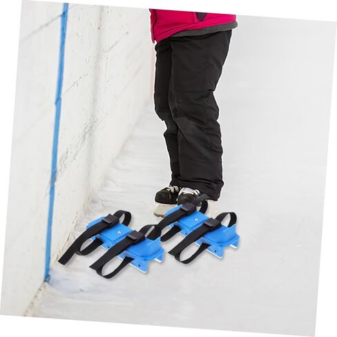 1Pair Ice Skates with Fixing Straps Safe and Stable Beginner Skating Shoes for Portable Ice Skating Skates Fall Design for in Saudi Arabia