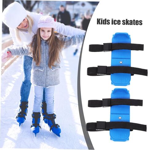 1Pair Ice Skates with Fixing Straps Safe and Stable Beginner Skating Shoes for Portable Ice Skating Skates Fall Design for in Saudi Arabia
