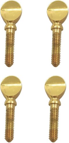 4Pcs Sax Neck Screws, Gold Brass Saxophone Clarinet Ligature Tightening Screw Fasteners Fixing Parts in Saudi Arabia