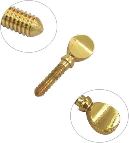 4Pcs Sax Neck Screws, Gold Brass Saxophone Clarinet Ligature Tightening Screw Fasteners Fixing Parts in Saudi Arabia