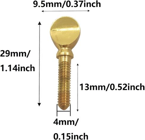 4Pcs Sax Neck Screws, Gold Brass Saxophone Clarinet Ligature Tightening Screw Fasteners Fixing Parts in Saudi Arabia