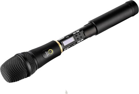 Sony 2X UTX-M40 Wireless Handheld Microphone Transmitter – Cardioid Mic for Live Performance, Interviews & Broadcasting – UC25 (536–608 MHz) | Cleaning Cloth | 2X Mic Stand | Bag | More (Renewed) in Saudi Arabia