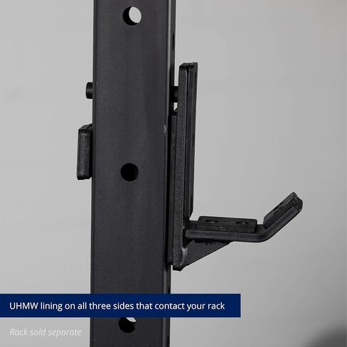 Titan Fitness T-3 Series J-Hooks, UHMW Plastic, J-Hook Style Rack Mounted, 2,000 LB Capacity, Fits 2" x 3" Tubular Steel in Saudi Arabia