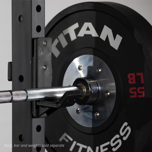 Titan Fitness T-3 Series J-Hooks, UHMW Plastic, J-Hook Style Rack Mounted, 2,000 LB Capacity, Fits 2" x 3" Tubular Steel in Saudi Arabia