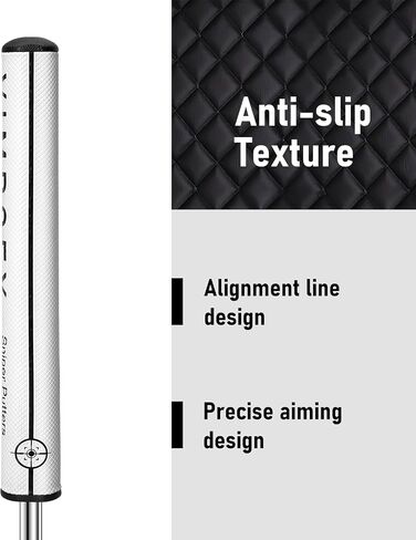Golf Putter Grip 3.0 |Round Shape, Comfortable Polyurethane with a Unique Parallel Design | Lightweight Golf Club Putter Grips in Saudi Arabia