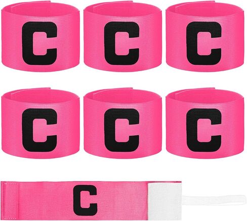 3 PCS Captain Arm Bands for Soccer, 2.75 x 13 Inch Rose Red Soccer Captain Armband Adjustable Leader Armband Team Sport Arm Band Football Basketball Player Band for Adult Youth Volleyball Team in Saudi Arabia