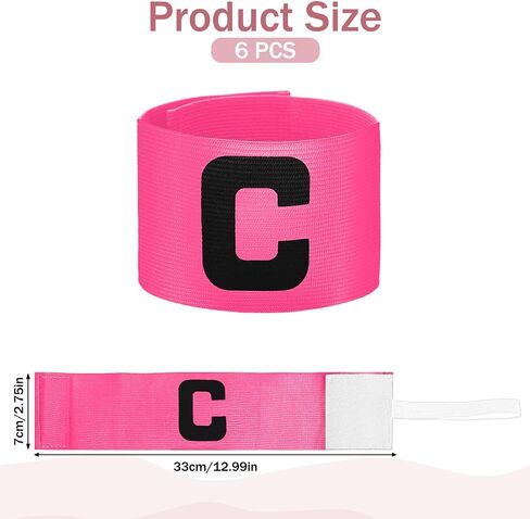 3 PCS Captain Arm Bands for Soccer, 2.75 x 13 Inch Rose Red Soccer Captain Armband Adjustable Leader Armband Team Sport Arm Band Football Basketball Player Band for Adult Youth Volleyball Team in Saudi Arabia