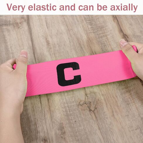 3 PCS Captain Arm Bands for Soccer, 2.75 x 13 Inch Rose Red Soccer Captain Armband Adjustable Leader Armband Team Sport Arm Band Football Basketball Player Band for Adult Youth Volleyball Team in Saudi Arabia