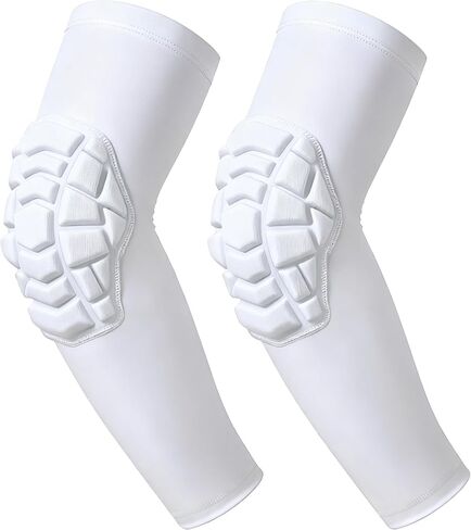 Football Arm Pads Padded Arm Sleeves Compression Crashproof Elbow Pads for Kid, Youth and Adult, Protective Support for Soccer Basketball Volleyball Wrestling 1 Pair in Saudi Arabia