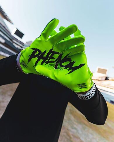 Phenom Elite Rick and Morty Football Gloves – VPS1 | Slime Green | Lightweight, Super Sticky Receiver Gloves for Adults & Kids in Kuwait