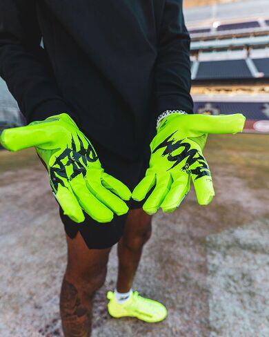 Phenom Elite Rick and Morty Football Gloves – VPS1 | Slime Green | Lightweight, Super Sticky Receiver Gloves for Adults & Kids in Kuwait