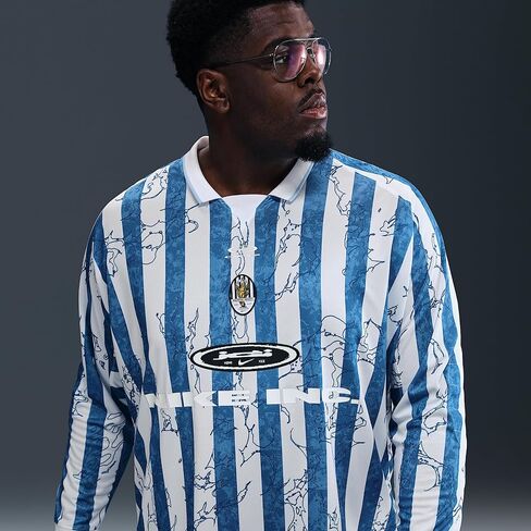 Nike Air Men's Long-Sleeved Jersey (IB9007-436, Psychic Blue/Light Armory Blue/White) in Saudi Arabia