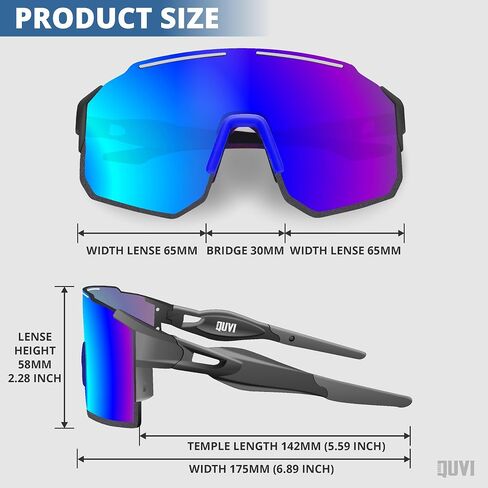 Polarized Sunglasses for Men Women Youth, UV Protection Sports Sunglasses for Hiking Cycling Running Golf Fishing in Saudi Arabia