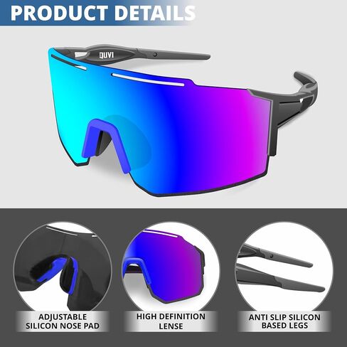 Polarized Sunglasses for Men Women Youth, UV Protection Sports Sunglasses for Hiking Cycling Running Golf Fishing in Saudi Arabia