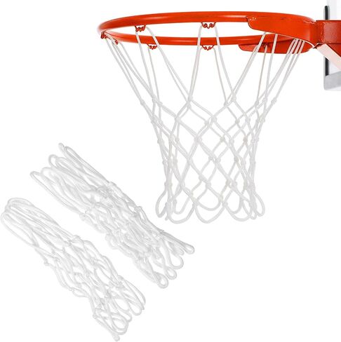 2Pack 8 Loops Mini Basketball Net Replacement, Heavy-Duty Nylon Little Small Basketball Net for Indoor Door Room Walls 8"-10.25" Hoop in Saudi Arabia