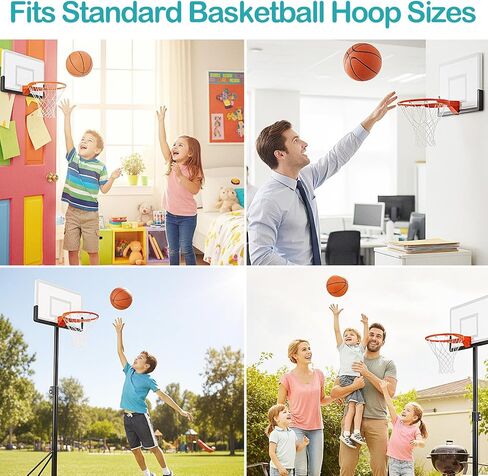 2Pack 8 Loops Mini Basketball Net Replacement, Heavy-Duty Nylon Little Small Basketball Net for Indoor Door Room Walls 8"-10.25" Hoop in Saudi Arabia