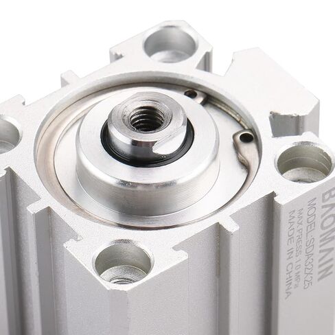 Baomain Compact Thin Air Cylinder SDA 16-10, Double Action Thin Pneumatic 16mmx10mm, 0.63 Inch (16mm) bore and 0.39 Inch (10mm) Stroke,Suitable for Small Machinery, Stroke M5 Port in Kuwait