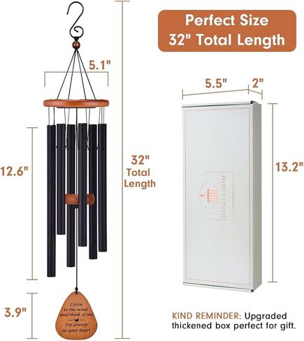 Wind Chimes Memorial Wind Chimes for Sympathy WindChimes for Loss of Loved Remembrance Gifts for Funeral Aeolian Bells in Saudi Arabia