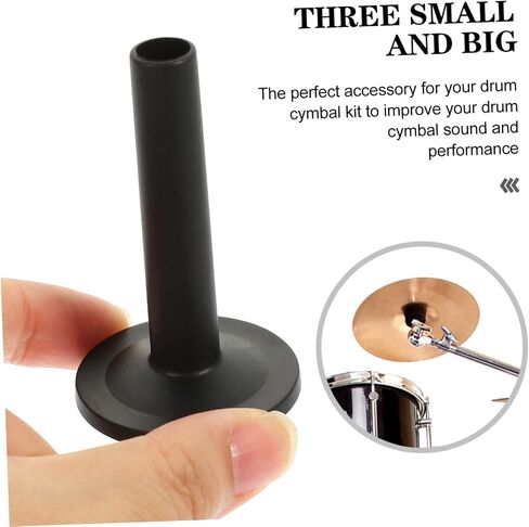 Totority 12pcs Drum Kit Cymbal Sleeves with Flange Base Reliable Percussion Accessories for Cymbal and Hi Hat Felts Replacement Easy to Install Compatible with Drum Black in Saudi Arabia