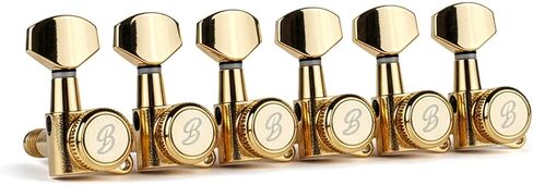موالفات قفل الجيتار، 6 مضمنة، مطلية بالذهب، نسبة 20:1، طراز عتيق، BSJ07LK2، صنع في كوريا in Kuwait