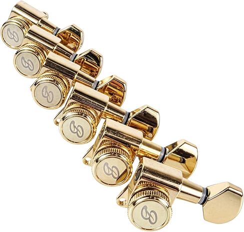 موالفات قفل الجيتار، 6 مضمنة، مطلية بالذهب، نسبة 20:1، طراز عتيق، BSJ07LK2، صنع في كوريا in Kuwait