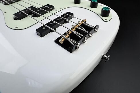 جسر الجيتار الكهربائي Chrome Electric مع سرد من الفولاذ المقاوم للصدأ سرد اللوحة 4 سلسلة جسر ثابتة متوافقة مع قطع الجاز باسين باس جاز in Kuwait