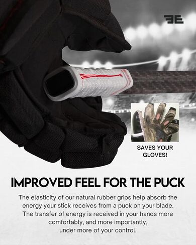 Buttendz Pit Bull Blade Grip - استبدال شريط شفرة الهوكي لتحسين التحكم، ومضاد للانزلاق، وأداء مقاوم للماء in Kuwait