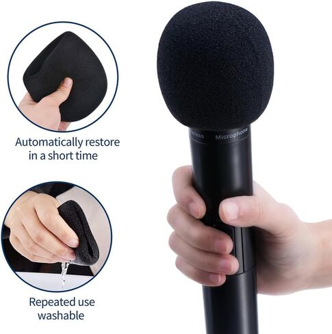 5 Pack Foam Mic Cover Handheld Microphone Windscreen (5 Pack) in Saudi Arabia