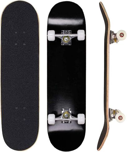 Standard Skateboards for Beginners Kids Boys Girls Youths Adults Starter-Complete Skate Boards 31''x 8'' Maple Wood Skateboard in Saudi Arabia