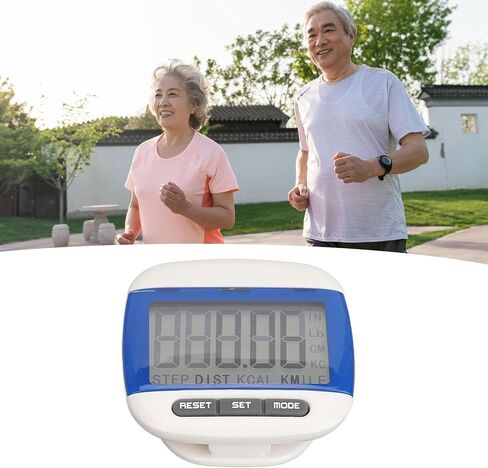 عداد الخطى الرياضي للمشي مع مشابك، عداد الخطى للمشي، عداد خطوات دقيق، مسافة المشي أميال أو كم، عداد السعرات الحرارية لكبار السن والبالغين in Kuwait