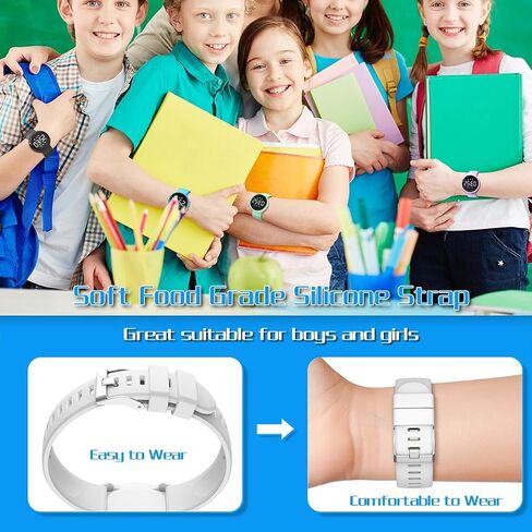 Kids Digital Pedometer Watch, Non-Bluetooth Fitness Tracker Watch, Steps Counter, Alarm Clock, Stopwatch, Gift for Children Teens Girls Boys in Saudi Arabia