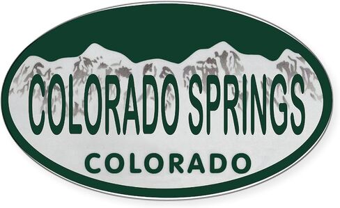 Cafepress Colorado Springs Colo لوحة ترخيص ملصق مصد السيارة in Kuwait