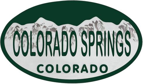 Cafepress Colorado Springs Colo لوحة ترخيص ملصق مصد السيارة in Kuwait