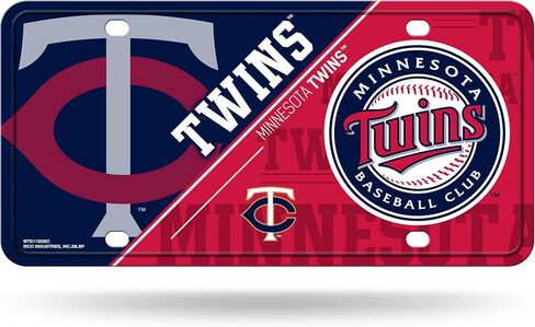 Rico MLB Twins - Split Design - Metal Tag in Saudi Arabia