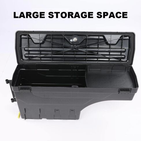 PIT66 2Pcs Lockable Truck Bed Storage Box Toolbox, Compatible with 2017-2023 Ford F250 F350 Super Duty 17-23, Left Driver + Right Passenger Sides Tool Box Drawer Set in Saudi Arabia