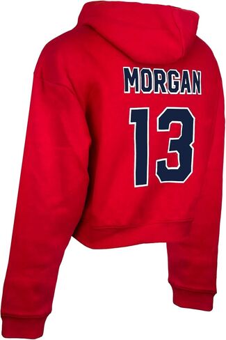سترة بقلنسوة قصيرة من Icon Sports Alex Morgan للسيدات لكرة القدم الأمريكية، مقاسات للبالغين، سويت شيرت طويل الأكمام مع غطاء للرأس in Saudi Arabia