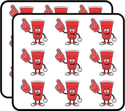 Red Solo Cup Vinyl Stickers 2" Each 18 Pack Stickers Durable and Waterproof for Laptops, Cars, Phones in Saudi Arabia