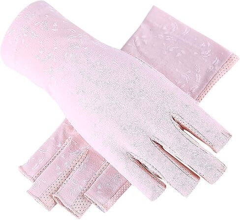 2Pairs Women UV Protection Driving Glove Fingerless Sunblock Cycling Mitten Non-Slip Breathable Riding Glove in Saudi Arabia