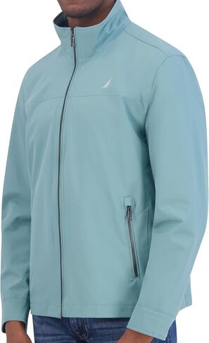 ناوتيكا جاكيت واقي من الرياح للرجال، اسود داكن، مقاس L, ديب بلاك, L in Kuwait