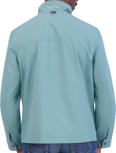 ناوتيكا جاكيت واقي من الرياح للرجال، اسود داكن، مقاس L, ديب بلاك, L in Kuwait