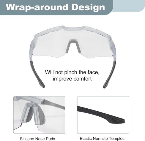 HARFINGTON Sport Sunglasses Cycling Polarized Sun Glasses for Mountain Bike Driving Fishing Running in Saudi Arabia