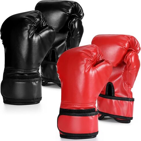2 Pair Boxing Gloves for Kids Youth 6oz Boxing Gloves Wrestling Gloves Sparring Equipment for Boxing Taekwondo Kickboxing Muay Thai BJJ Karate Training in Saudi Arabia